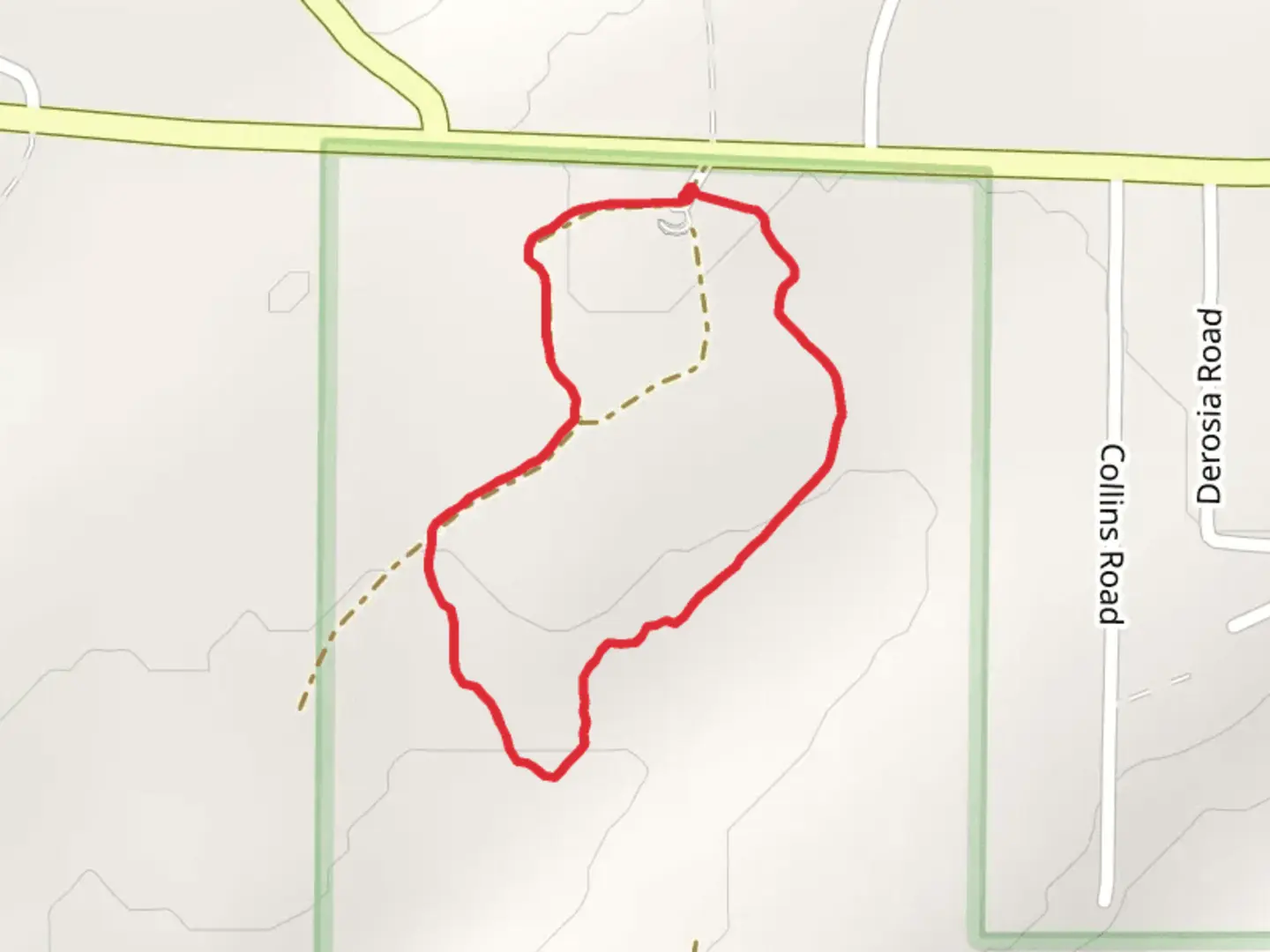 An image depicting the trail Timberdoodle Flats Interpretive Trail and its surrounding area.