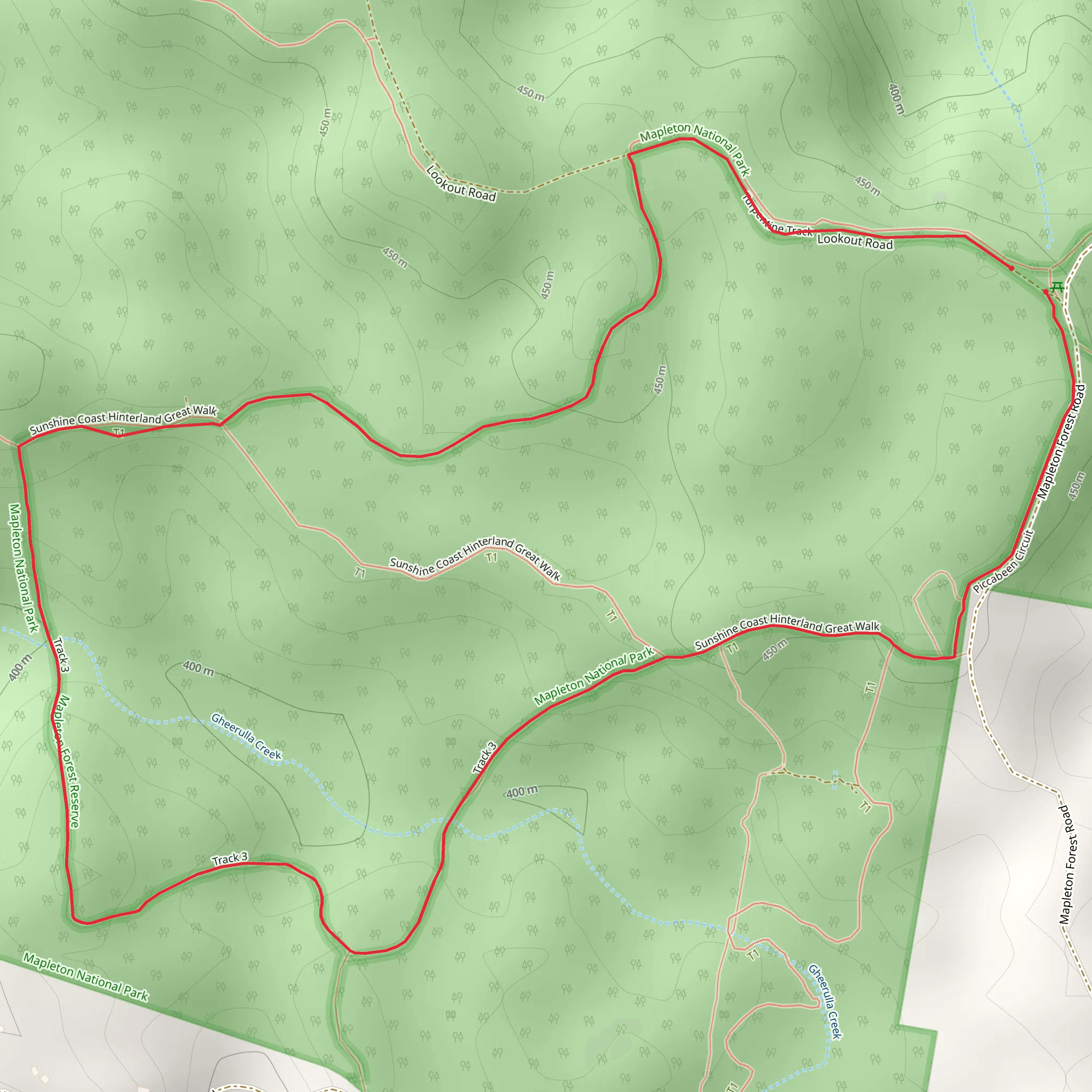 Piccabeen Circuit mobile static map