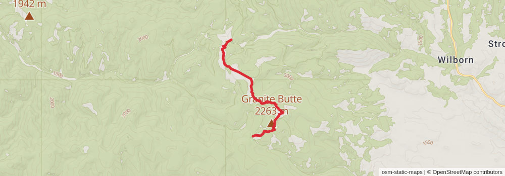 American Perimeter Trail - Rocky Mountains Primary stage 122 Map