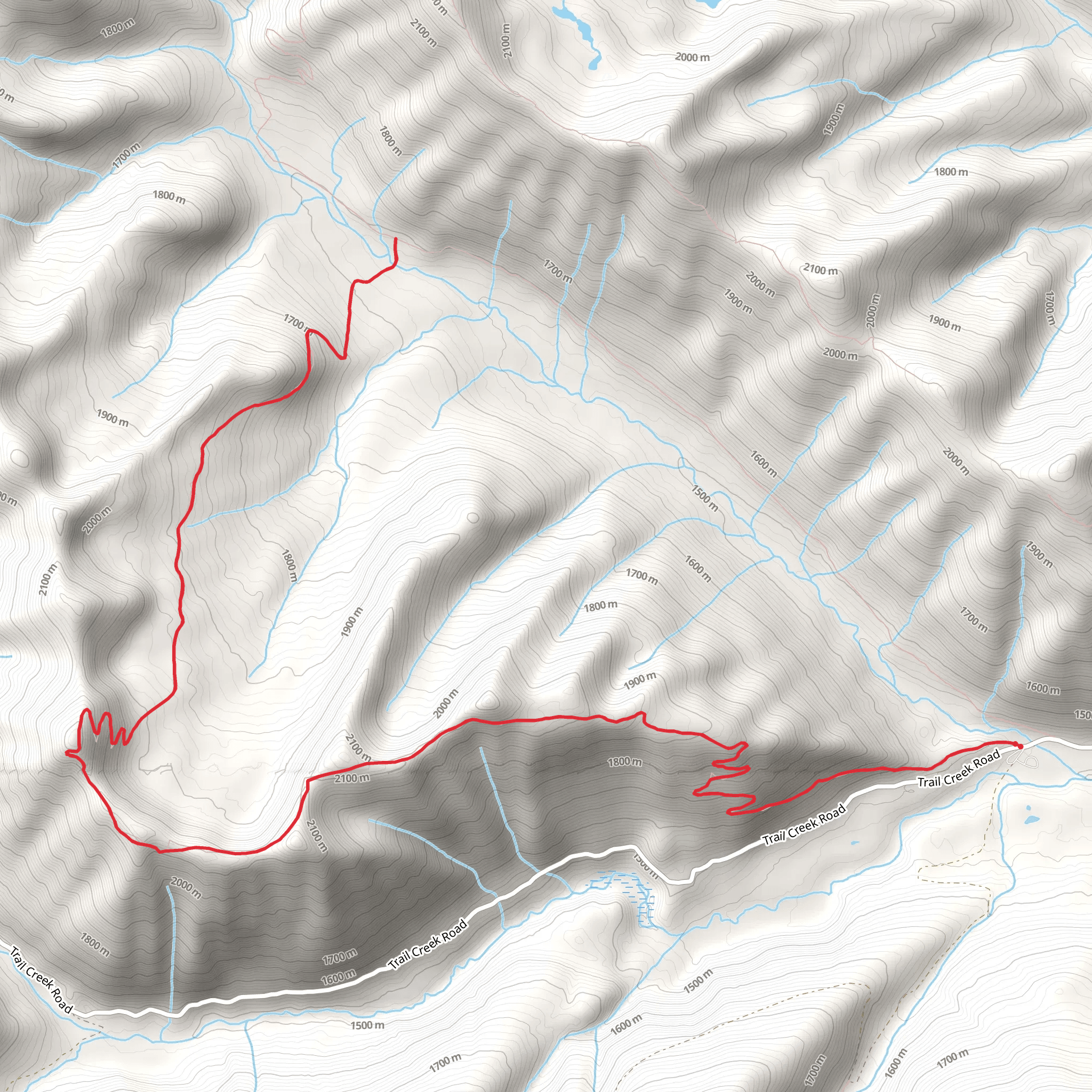 Review Mountain Trail mobile static map