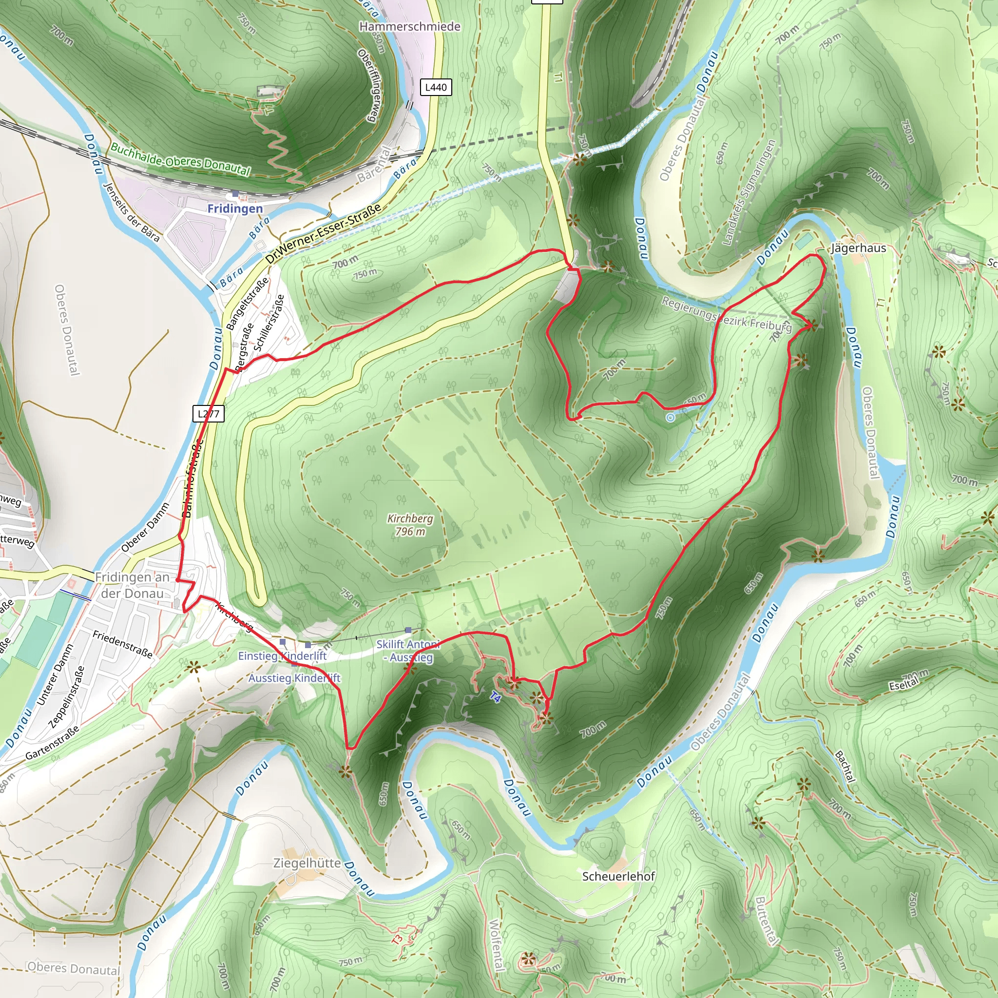 Knopfmacher, Sperbersloch and Stiegelesfels Loop mobile static map