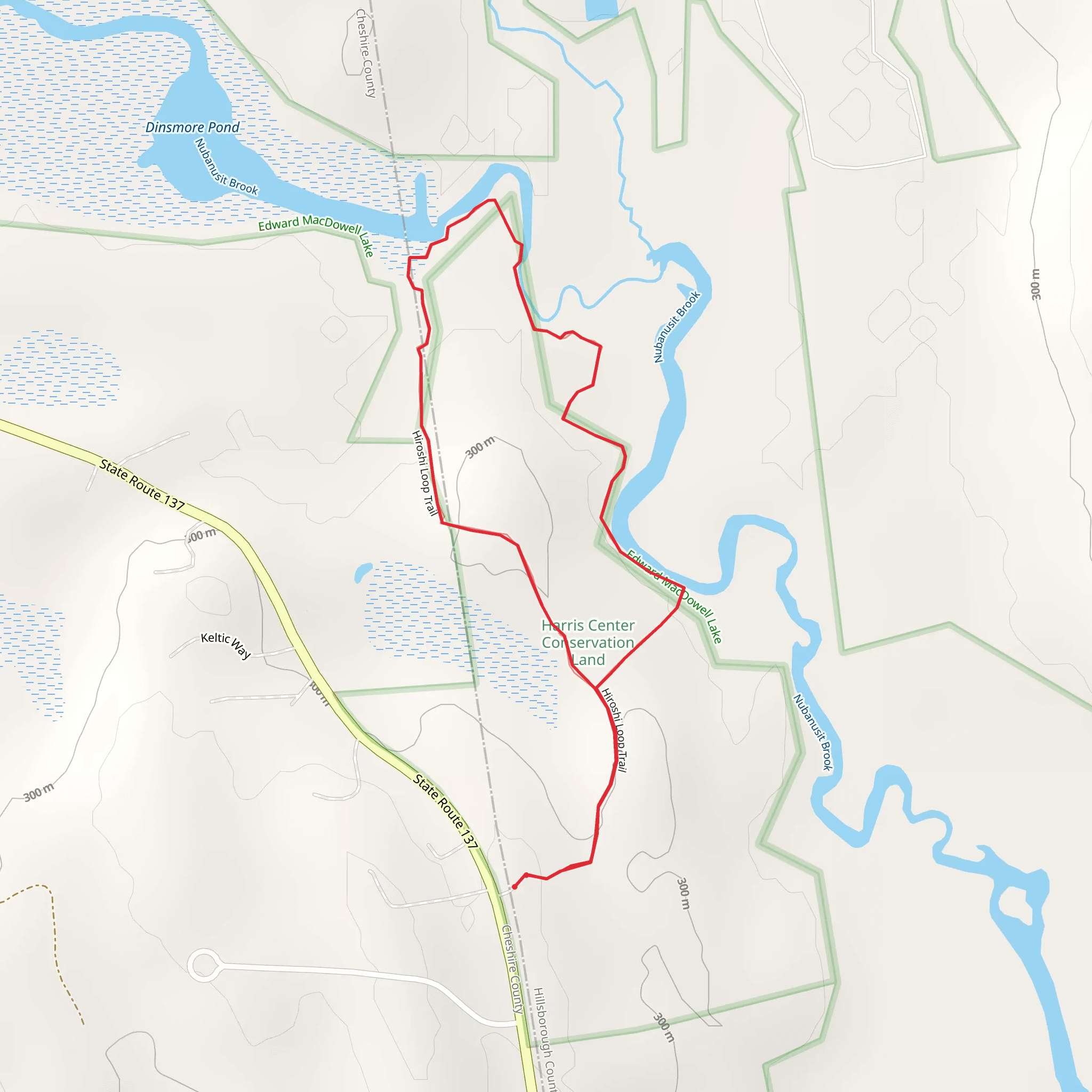 McDowell -Harris Loop mobile static map