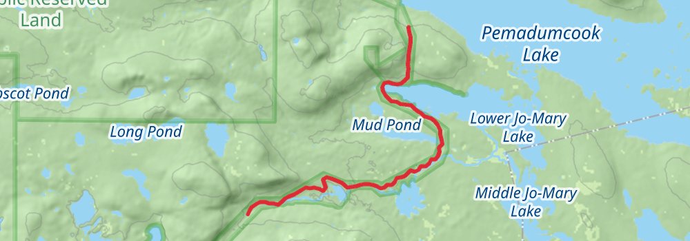 Appalachian Trail Section Hike - 100 Mile Wilderness Trail stage 6 Map