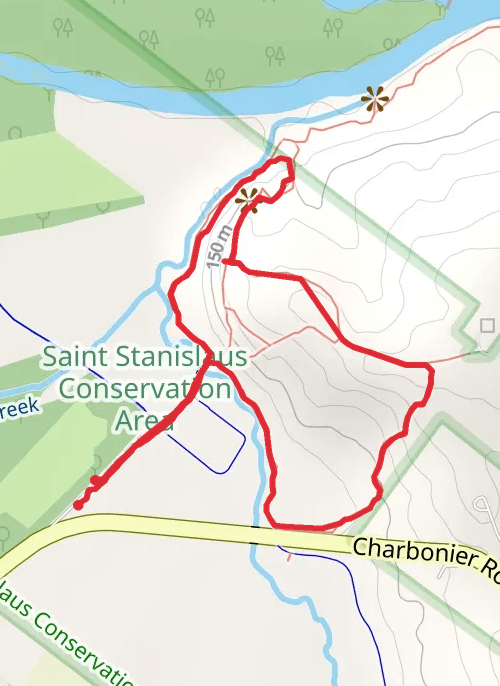 St. Stanislaus Conservation Area mobile static map