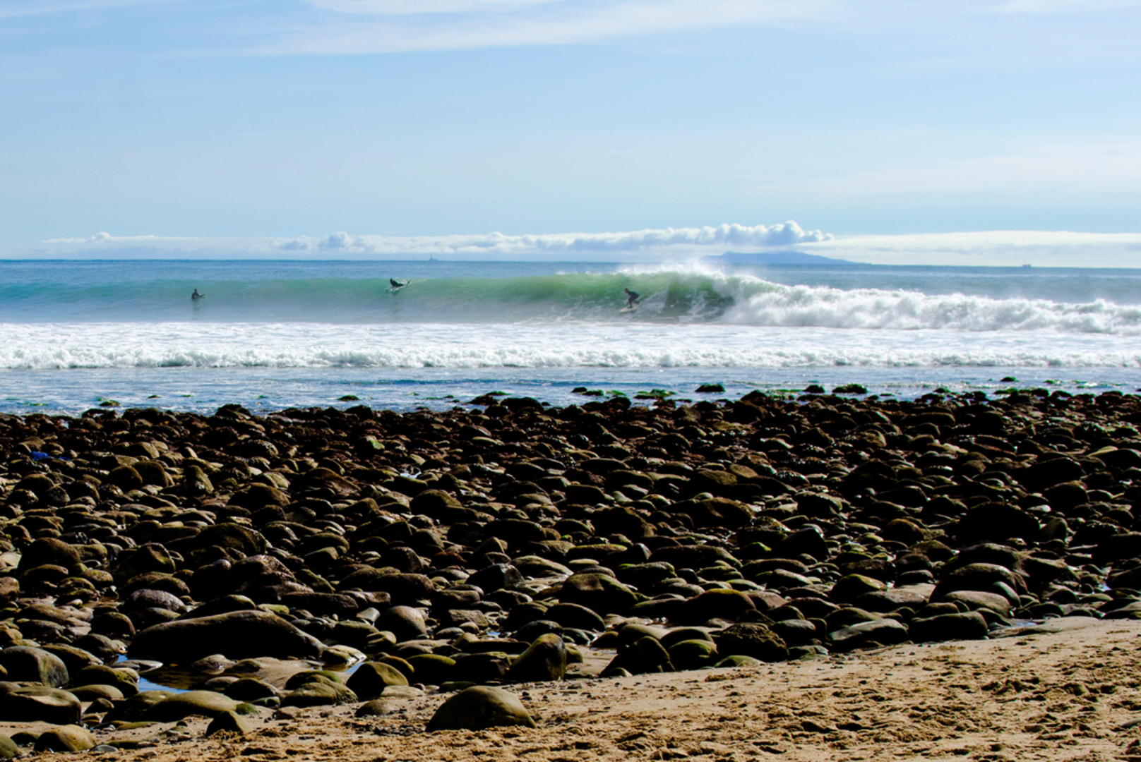 An image depicting the trail Rincon Beach and its surrounding area.