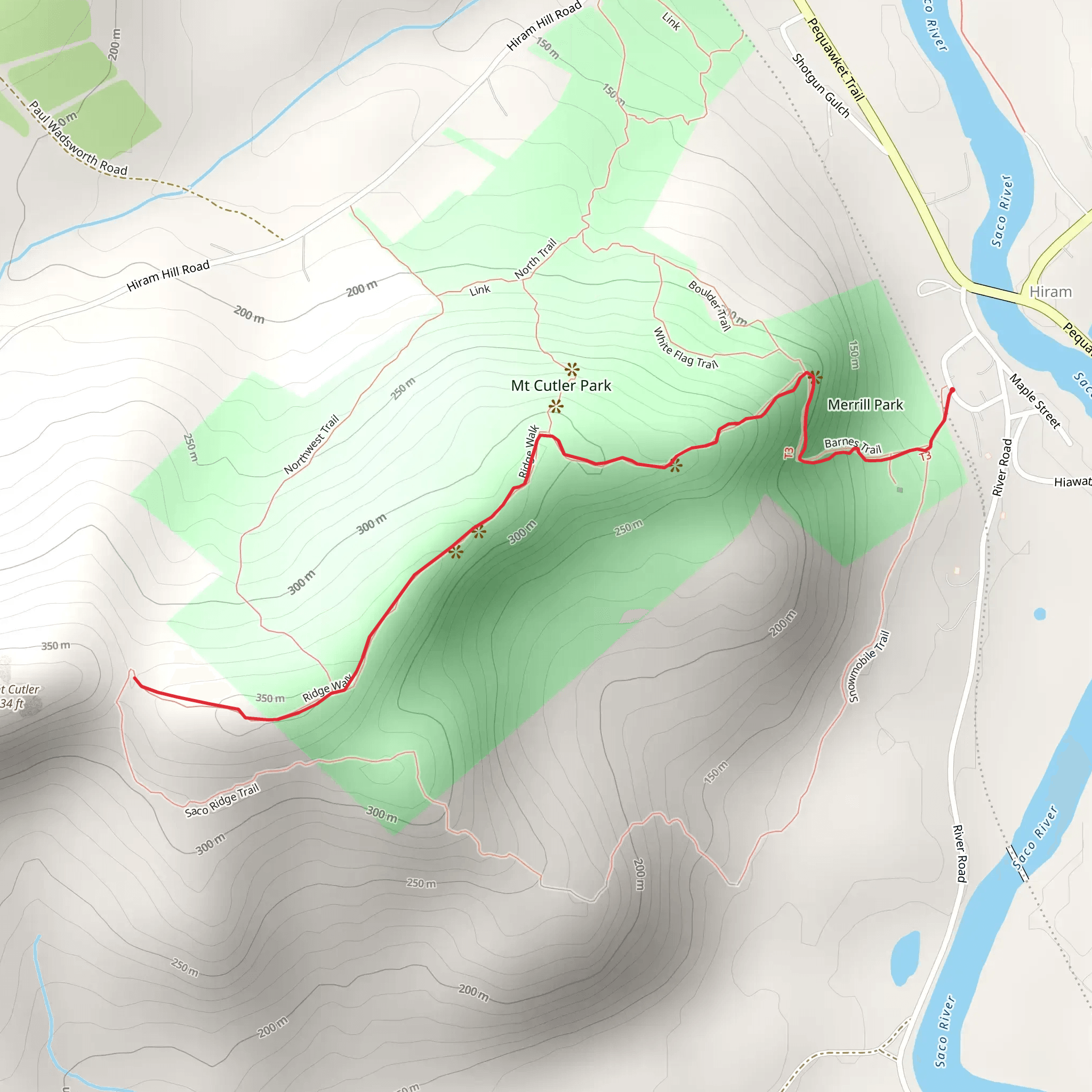 Mount Cutler from River Road mobile static map