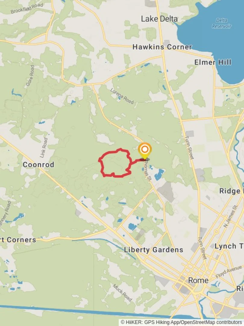 An image depicting the trail West Thomas Street Loop and its surrounding area.