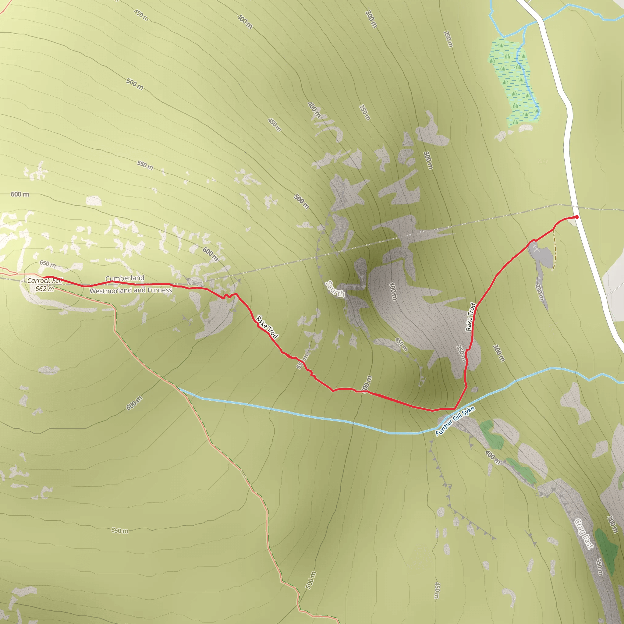 Carrock Fell mobile static map