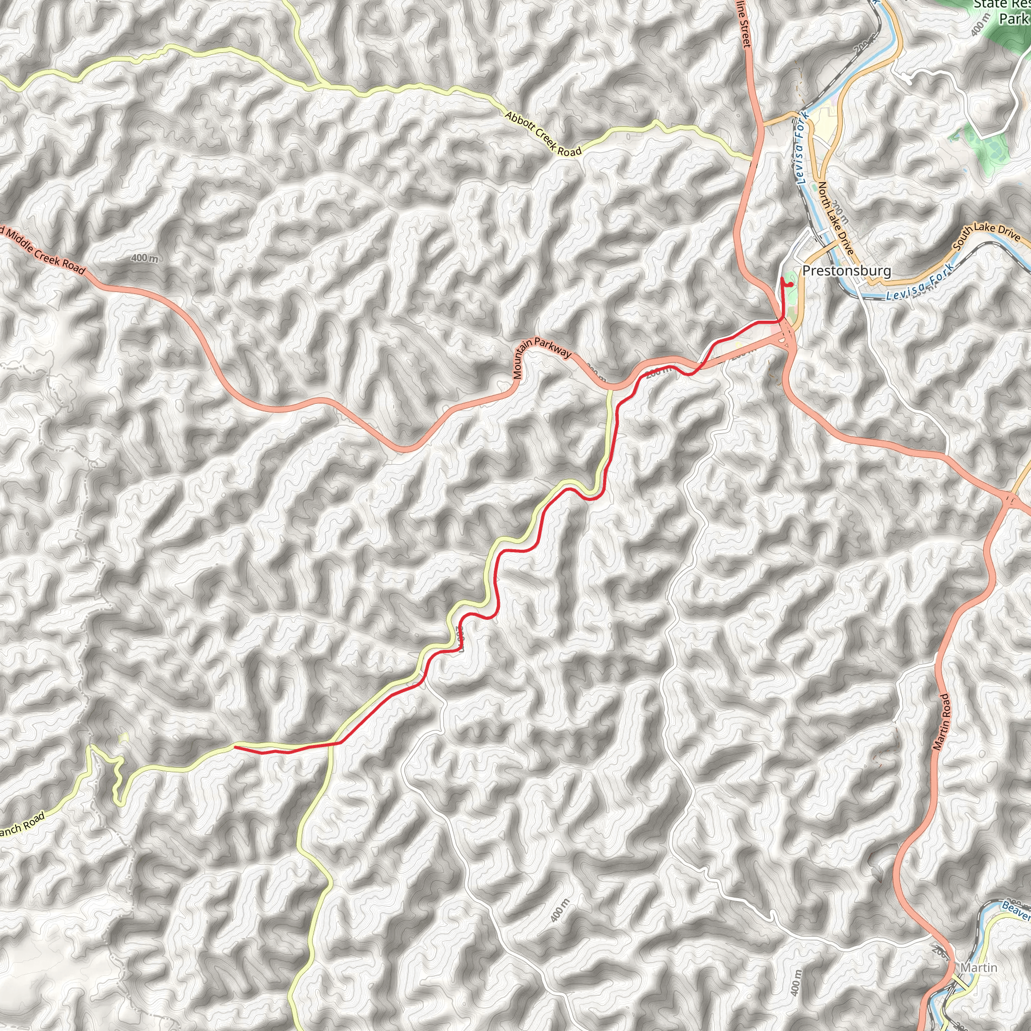 Prestonsburg Passage mobile static map