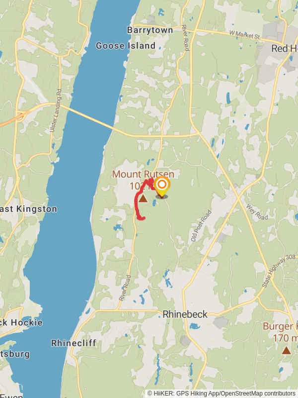 Mount Rutsen from Rutsen Road mobile static map