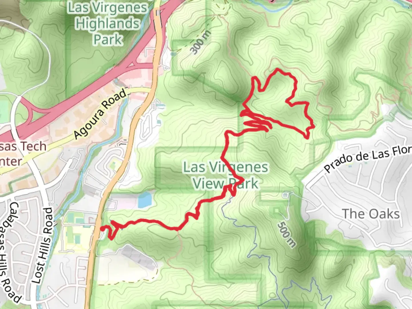 An image depicting the trail New Millennium Loop via Bark Park Trail and its surrounding area.