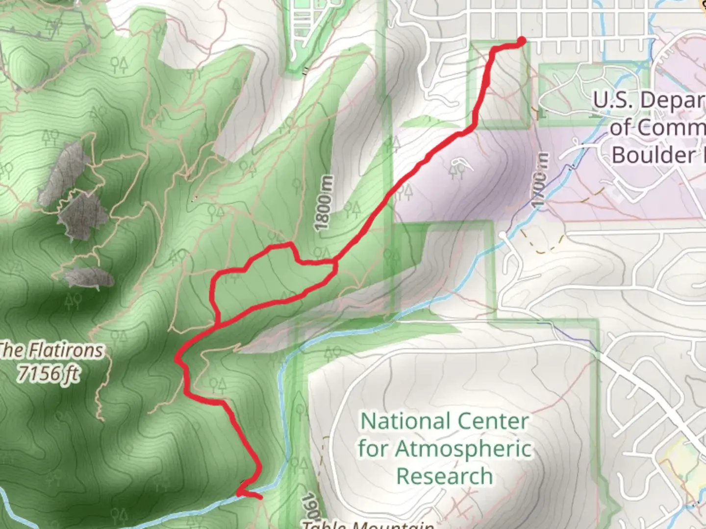 An image depicting the trail Kohler Mesa and Enchanted Mesa Loop Trail and its surrounding area.