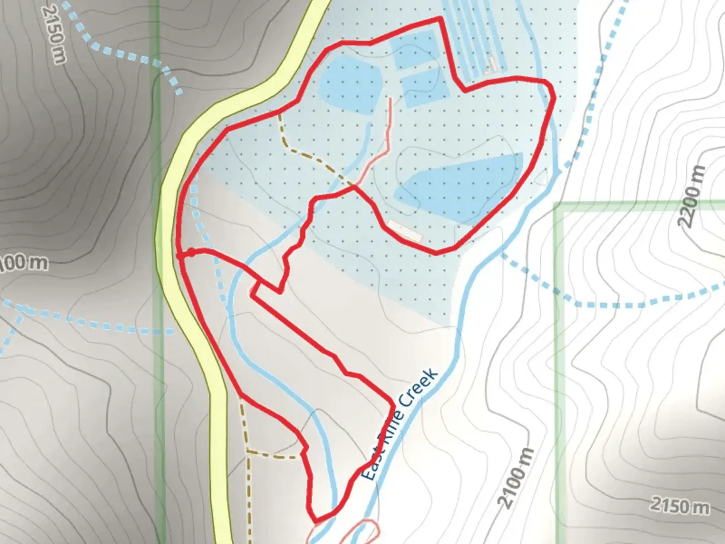 An image depicting the trail East Rifle Creek Loop - State Highway 325 and its surrounding area.