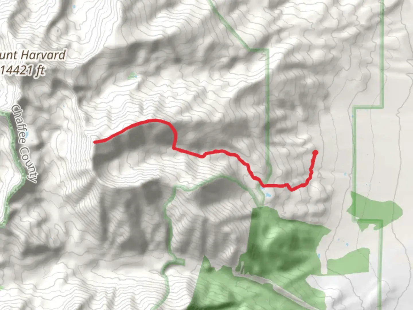 An image depicting the trail Mount Columbia via Three Elk Trail and its surrounding area.