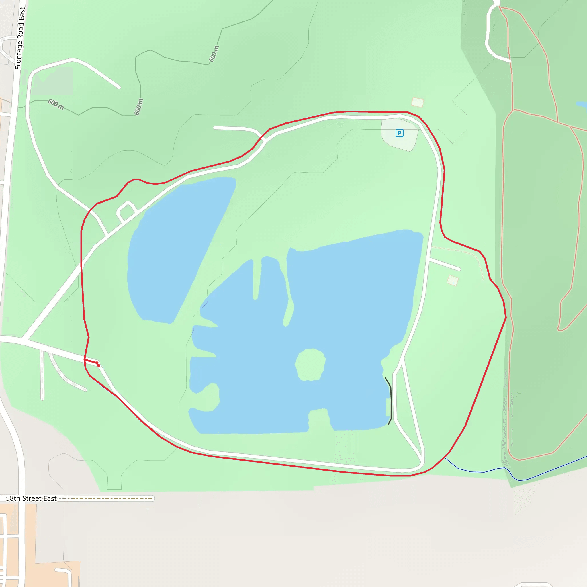 Spring Lake Park Loop mobile static map