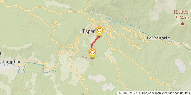 Tour of Mont Aigoual alt 3 Map