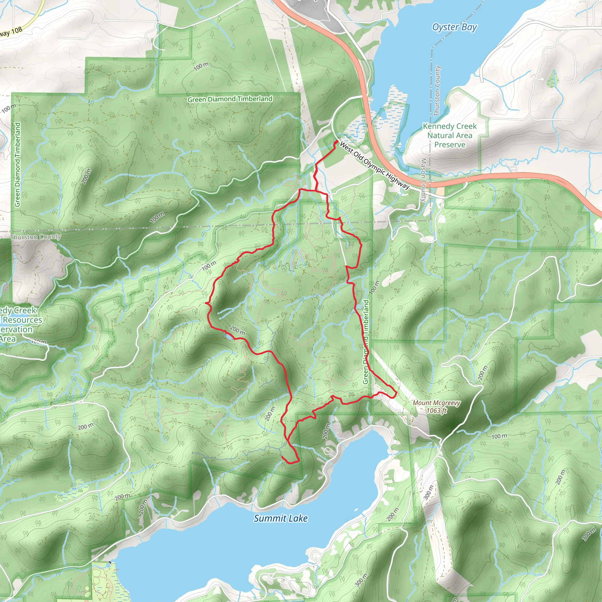Suzuki, Quarry Ridge and Spider Web Lane Loop mobile static map