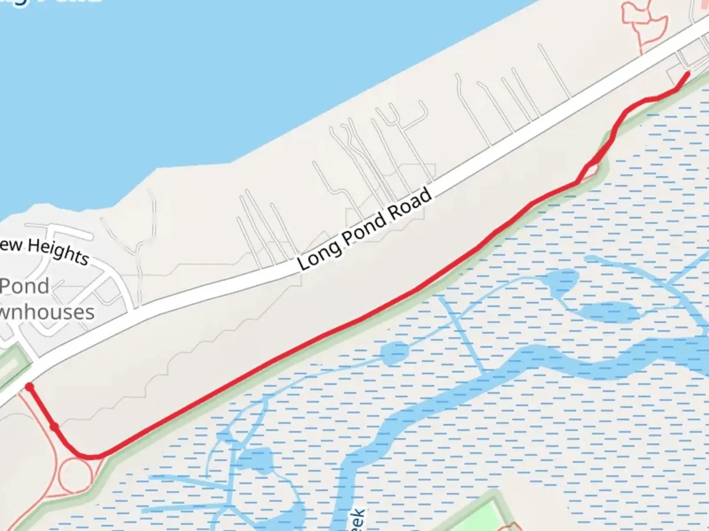 An image depicting the trail Lakeview Community Church Trail and its surrounding area.