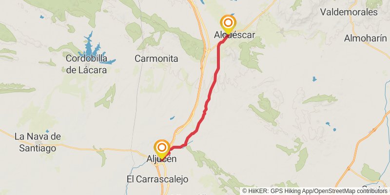 Via de la Plata stage 13 Map