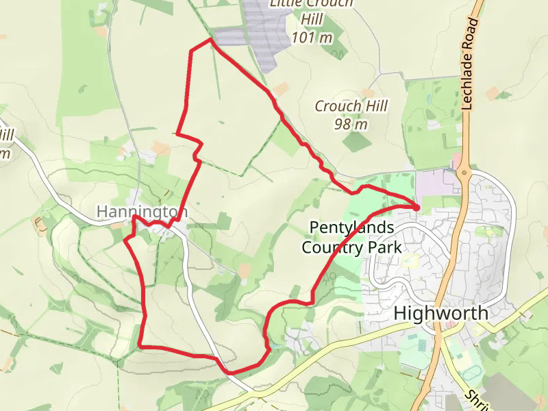 Hannington Country Park Loop