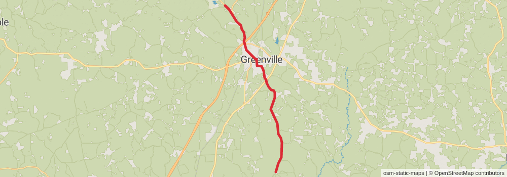 American Perimeter Trail - The South Primary stage 58 Map