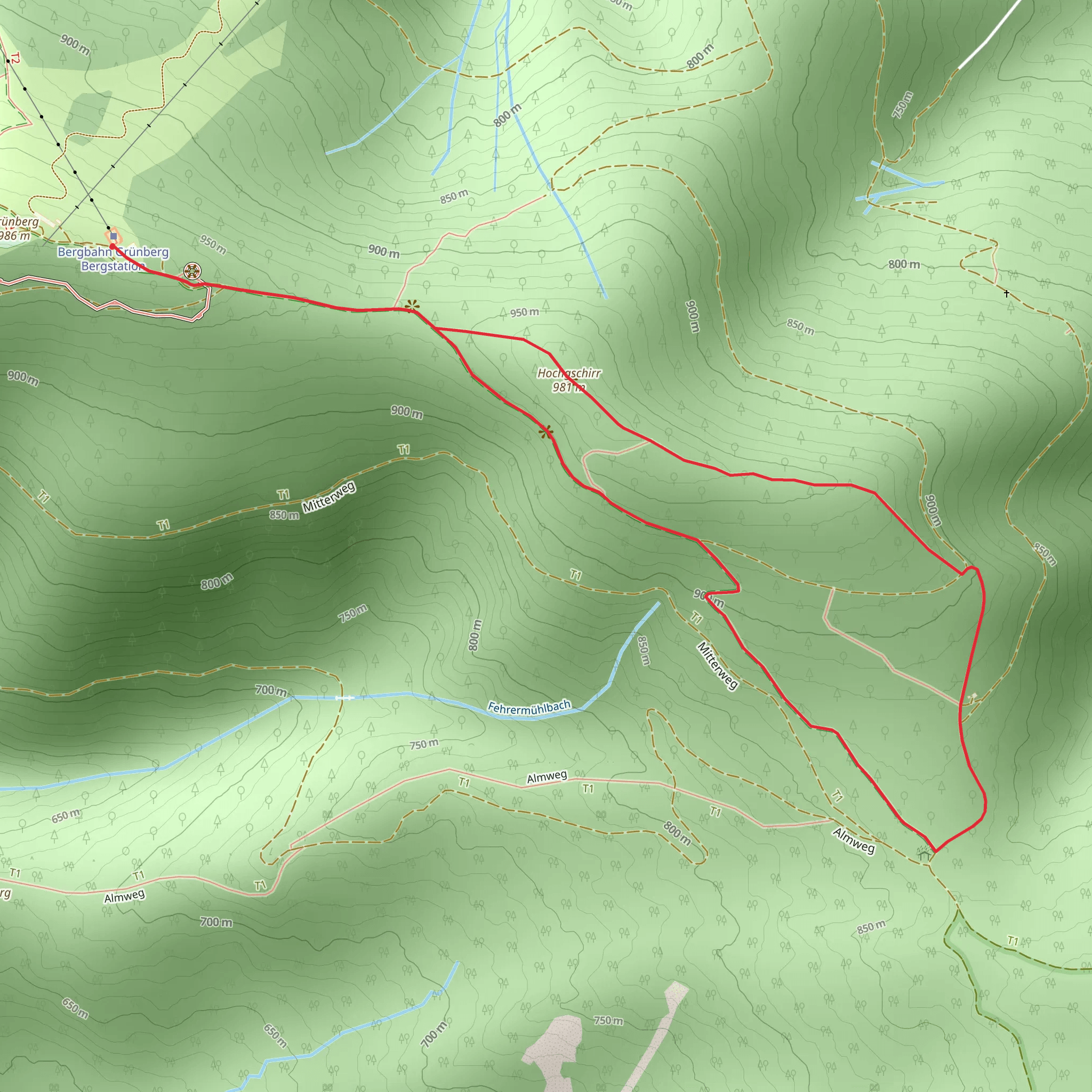 Hochgschirr in Gmunden mobile static map