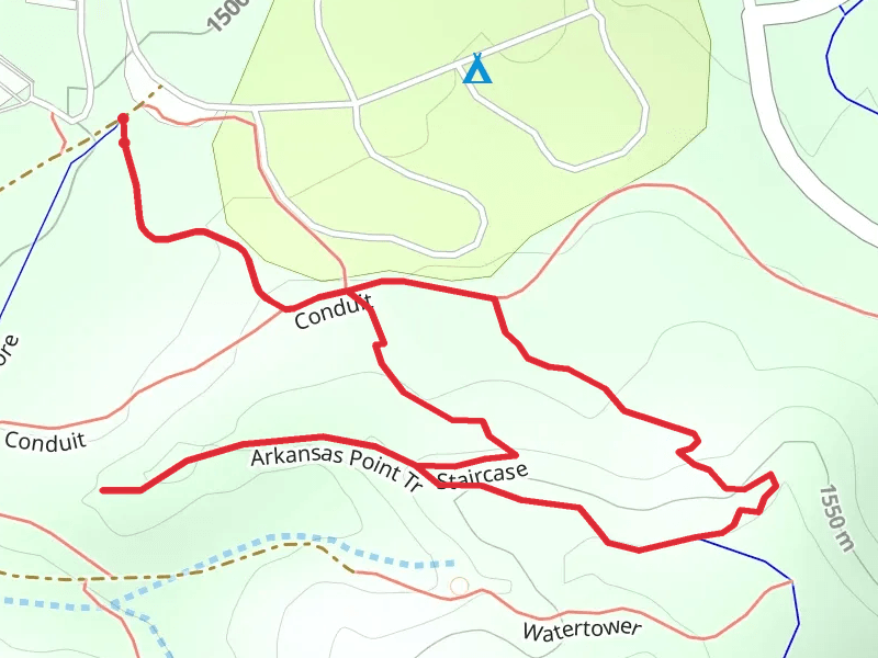 Conduit, Steep Tech and Arkansas Point Loop Trail