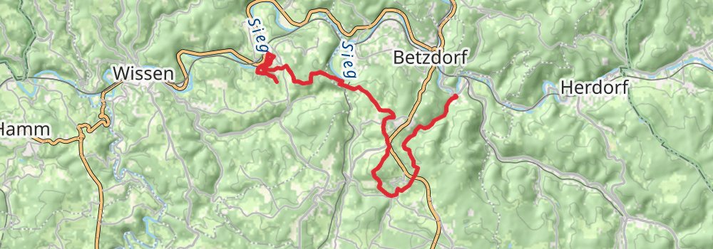 Natursteig Sieg stage 10 Map