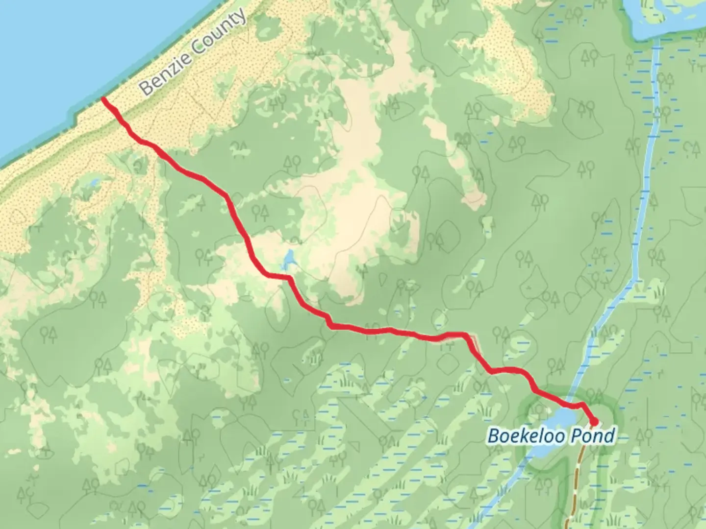 An image depicting the trail Penny's Trail and its surrounding area.
