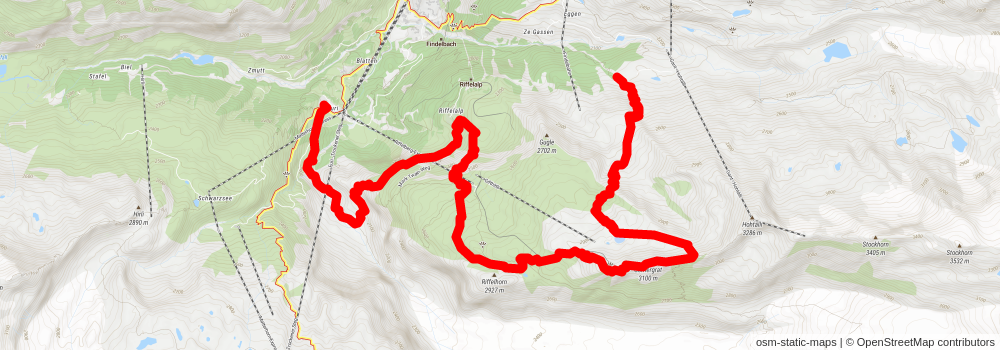 Matterhorn Ultraks Trail - Sky stage 2 Map