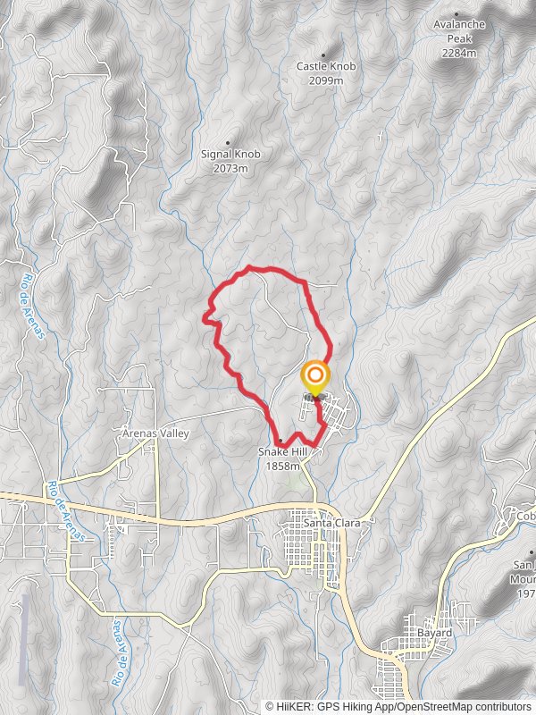 Twin Sisters Creek Loop Trail mobile static map