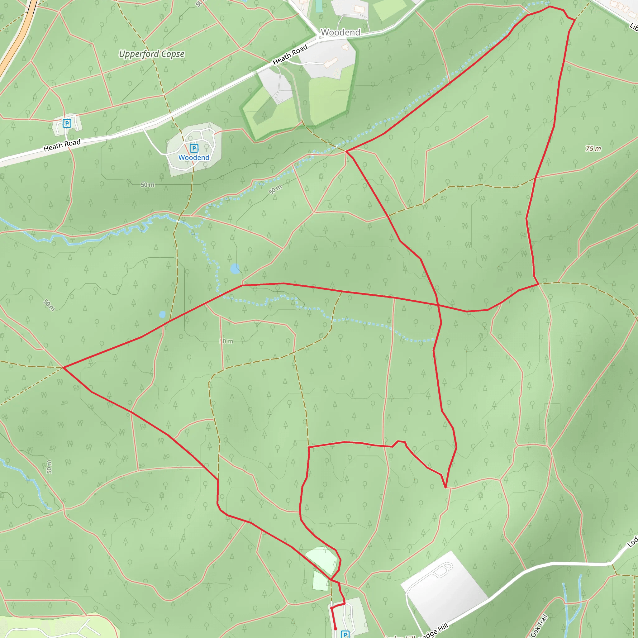 West Walk Loop - Woodend mobile static map