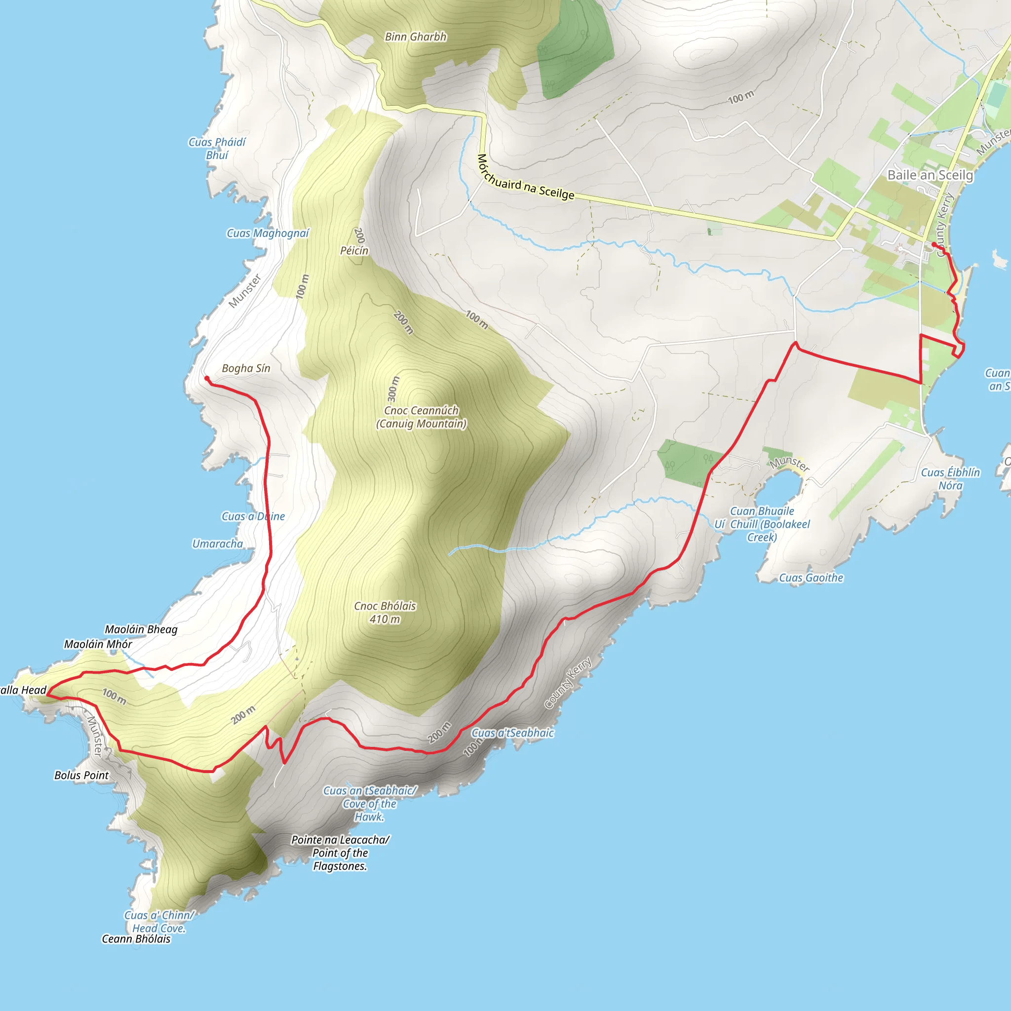 The Skelligs Way mobile static map
