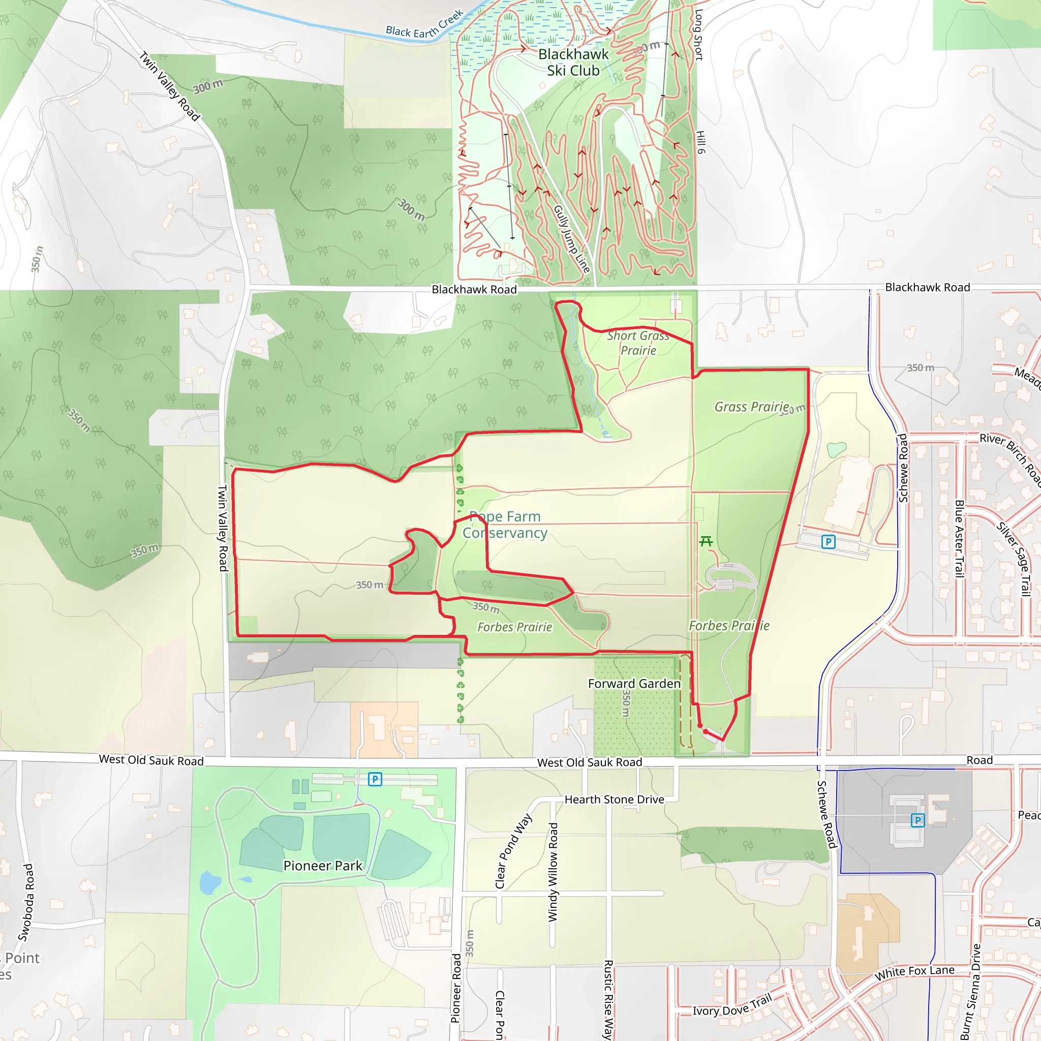 Moraine Walk and Deep Ravine Loop mobile static map