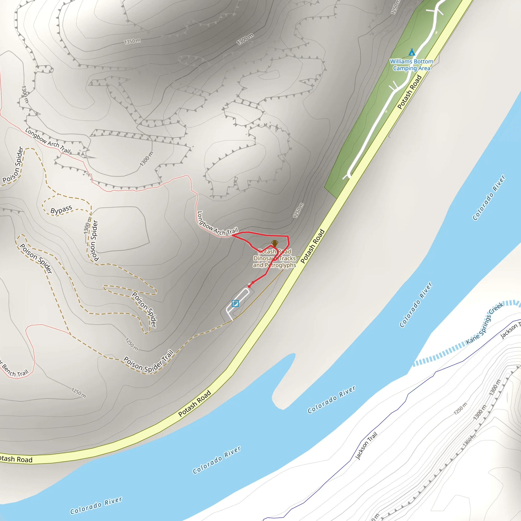 Longbow Arch Trail mobile static map