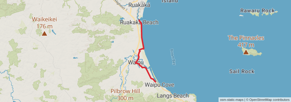 Te Araroa Trail stage 23 Map