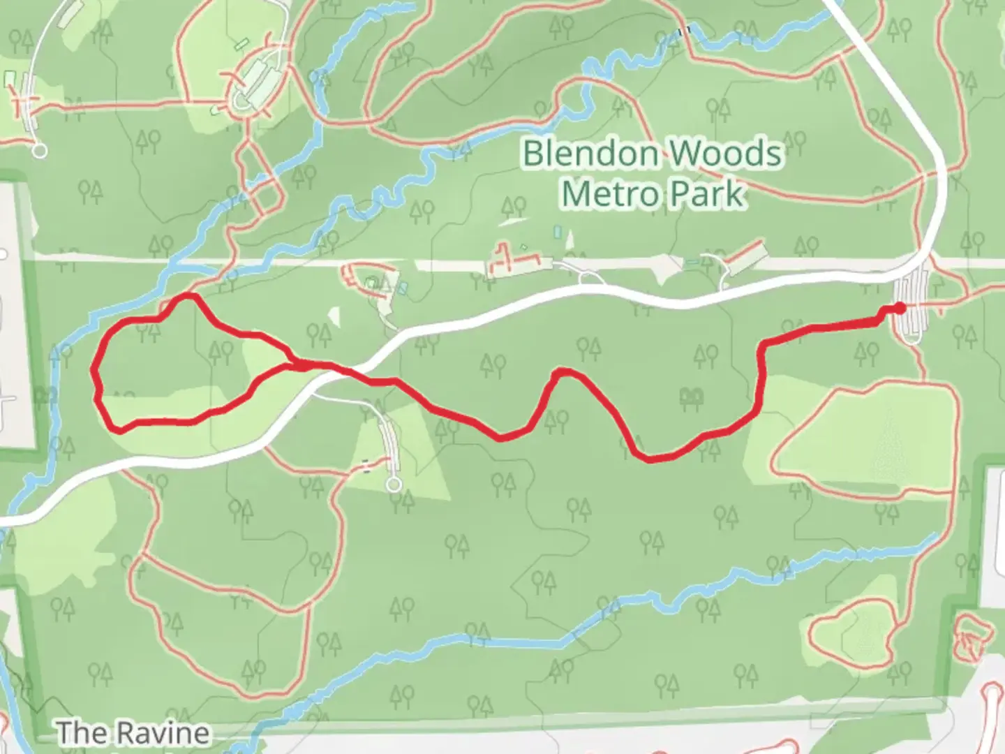 An image depicting the trail Sugarbush Trail and its surrounding area.