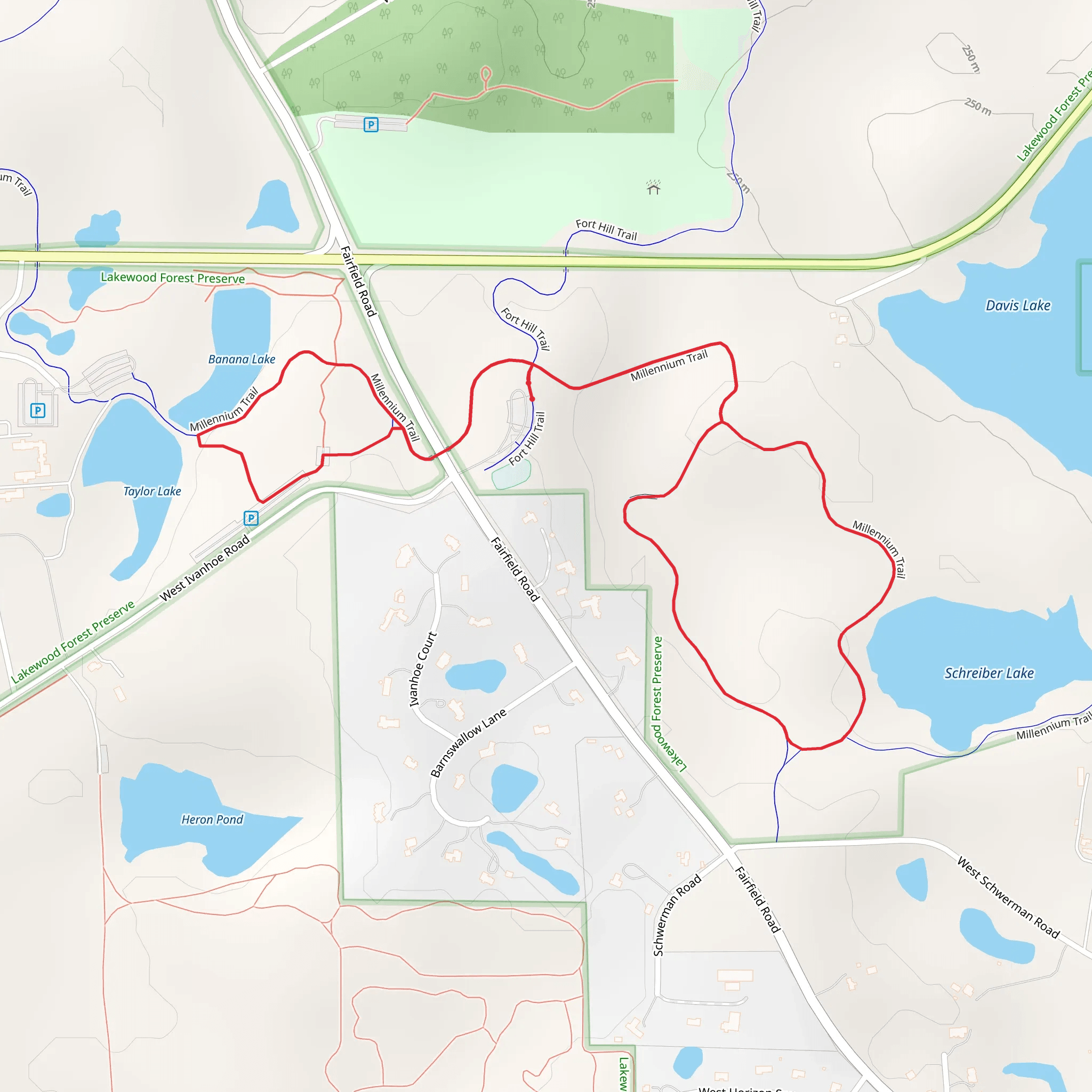 Millennium Trail Loop mobile static map