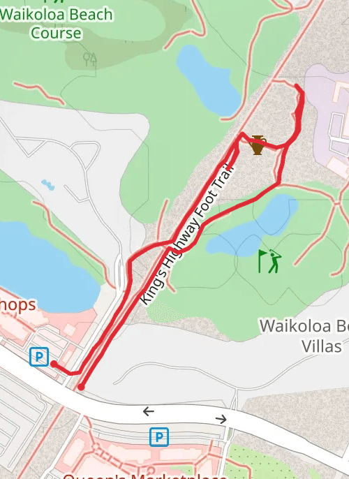 Kings Highway Foot Loop Trail mobile static map