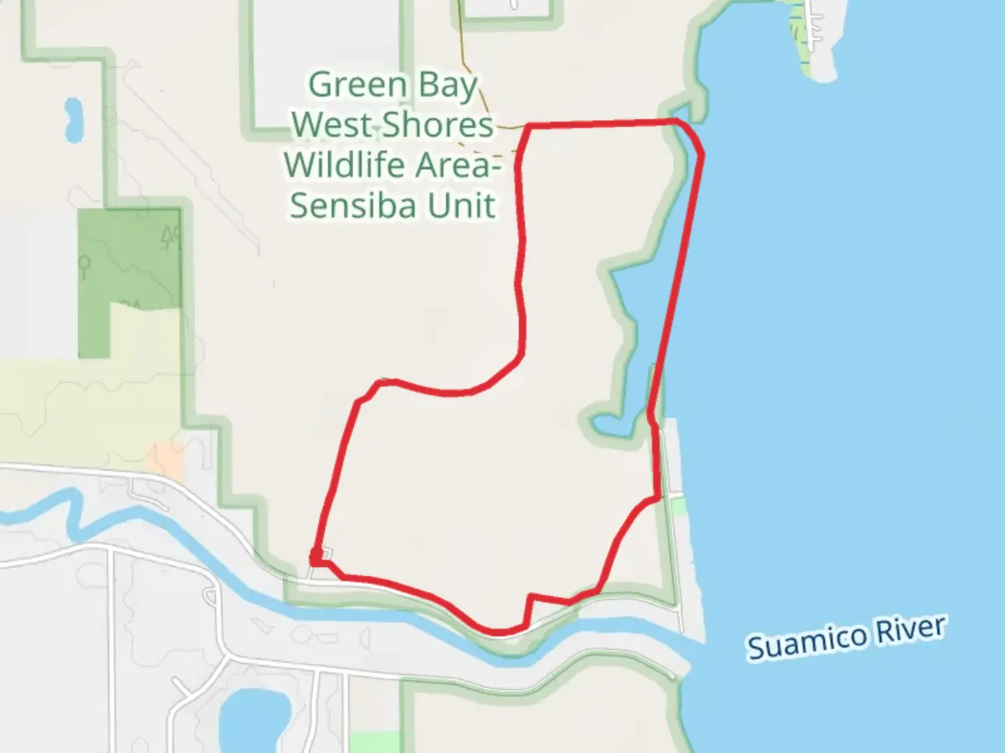An image depicting the trail Sunset Beach Park Loop and its surrounding area.
