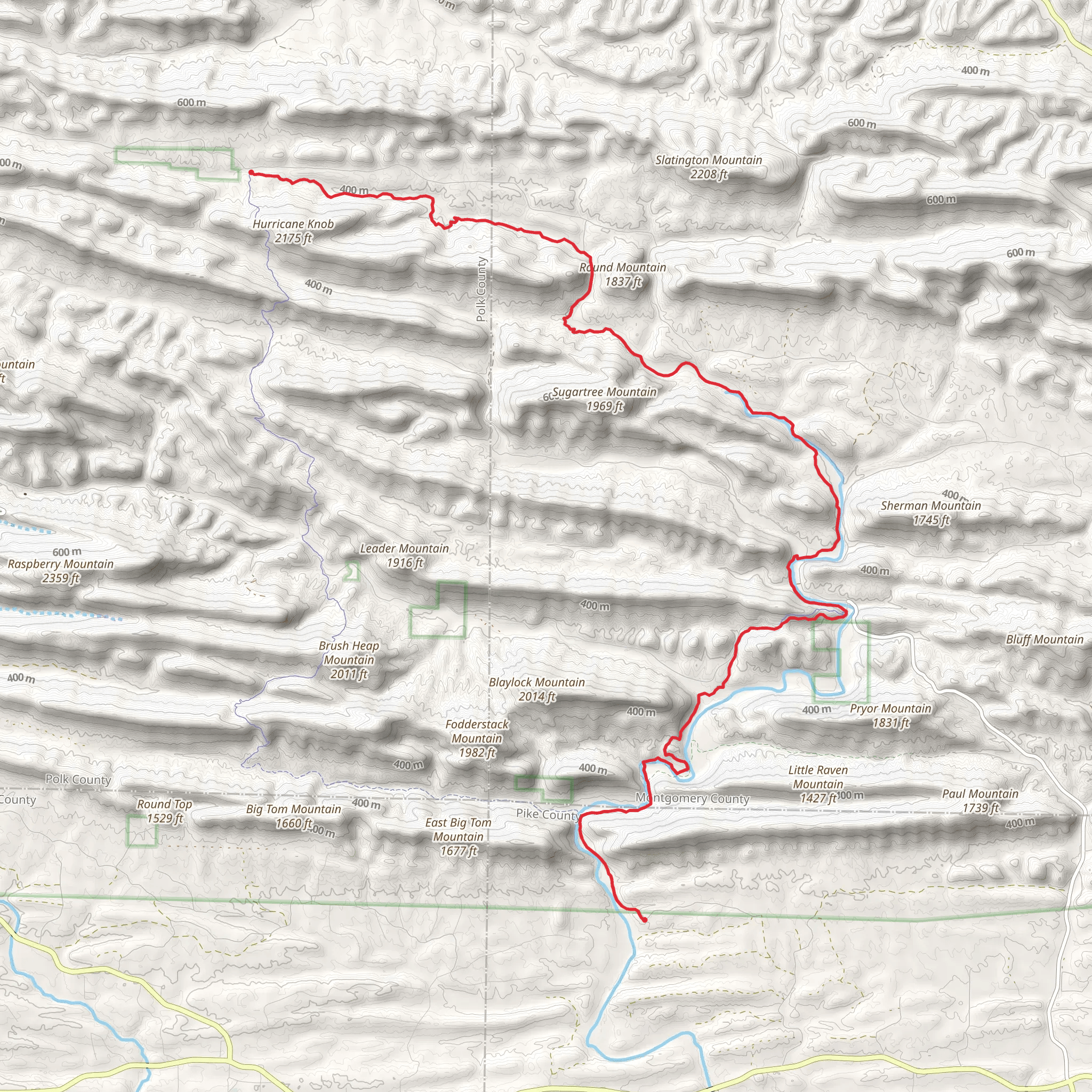 Little Missouri Trail-North mobile static map