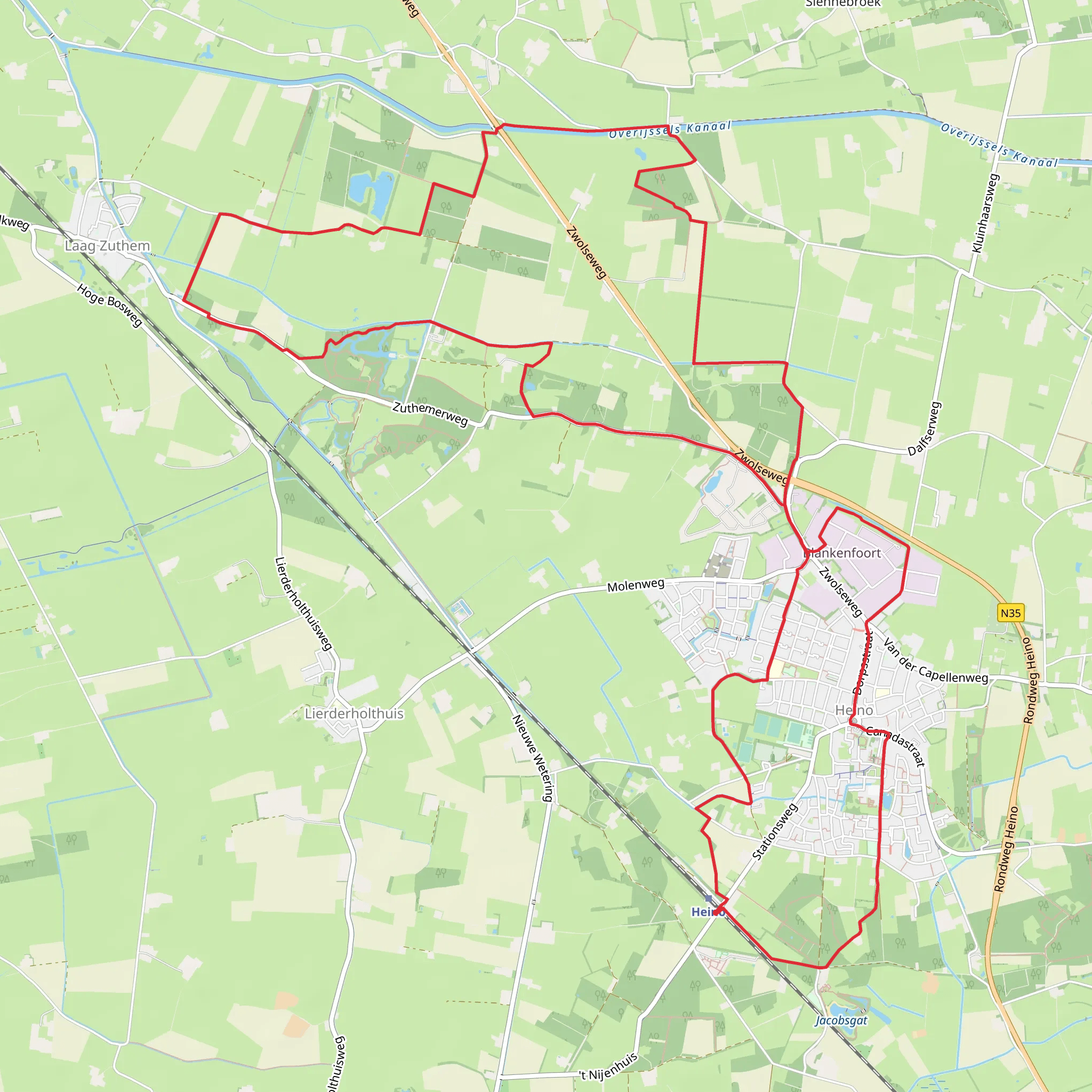 De Gunne, De Voorde and Terra nova Loop mobile static map