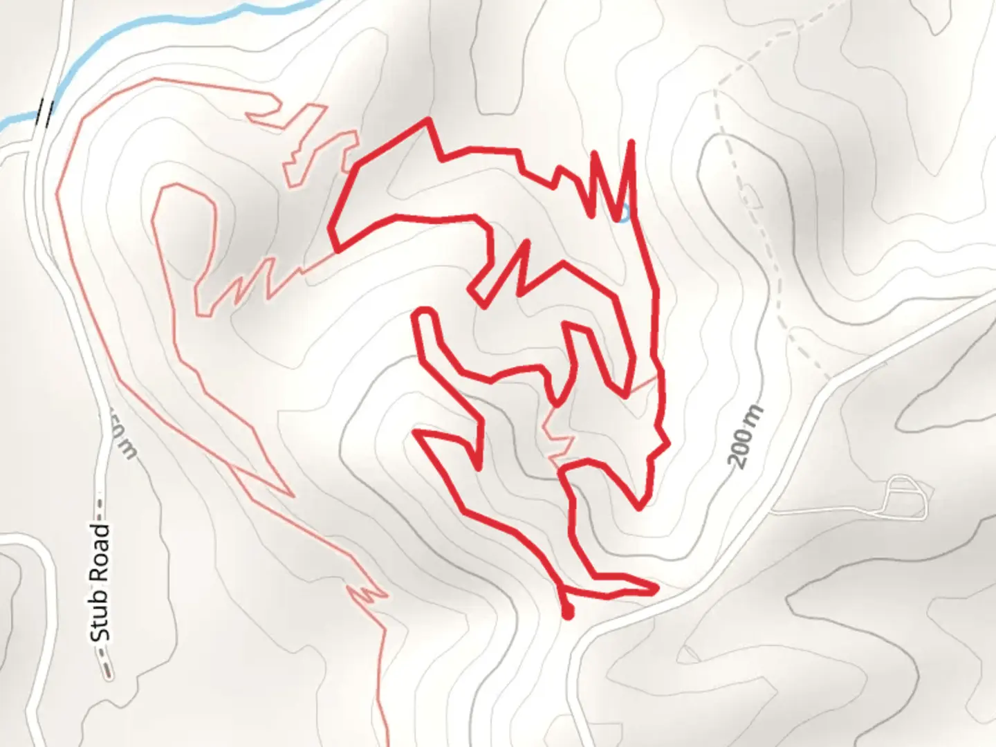 An image depicting the trail Matson Hill Road Short Loop and its surrounding area.