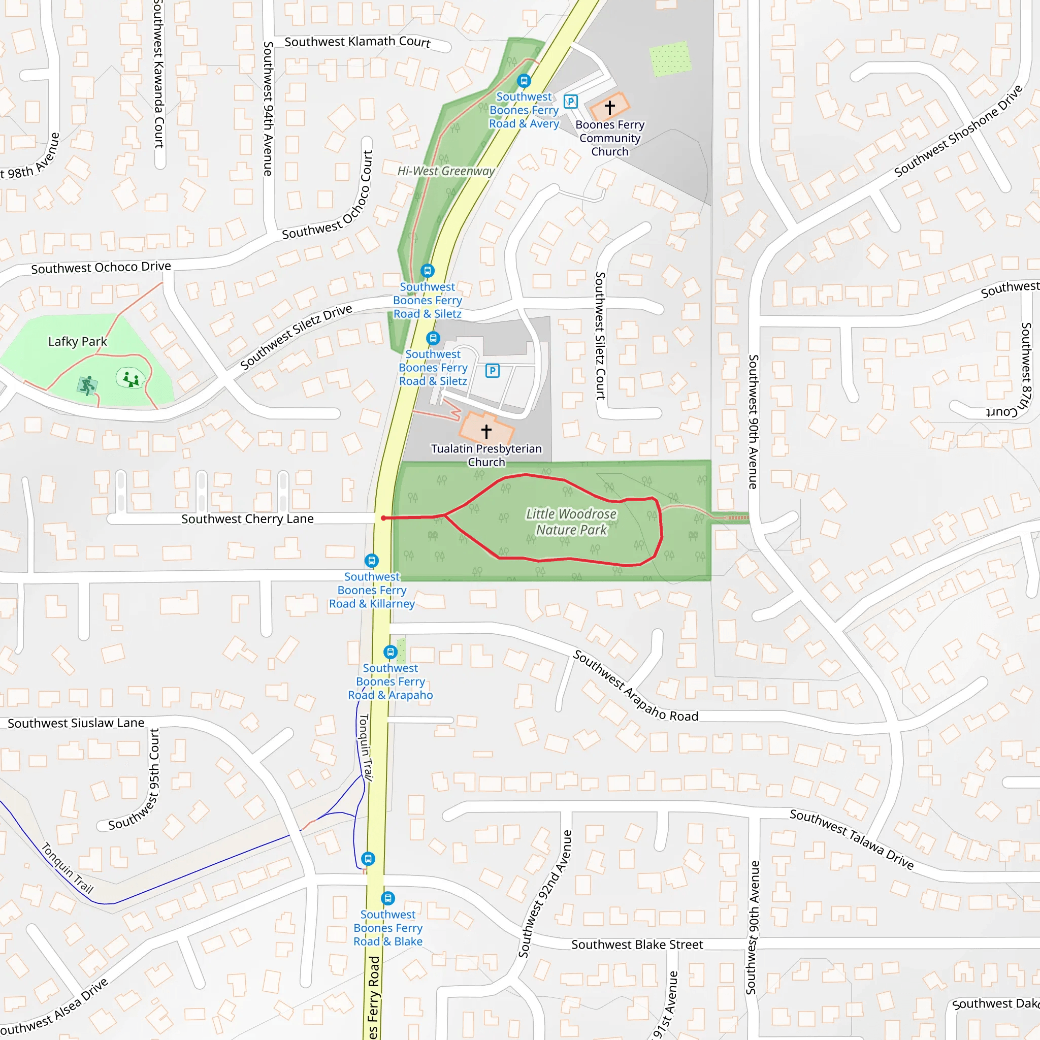 Little Woodrose Nature Park Loop mobile static map
