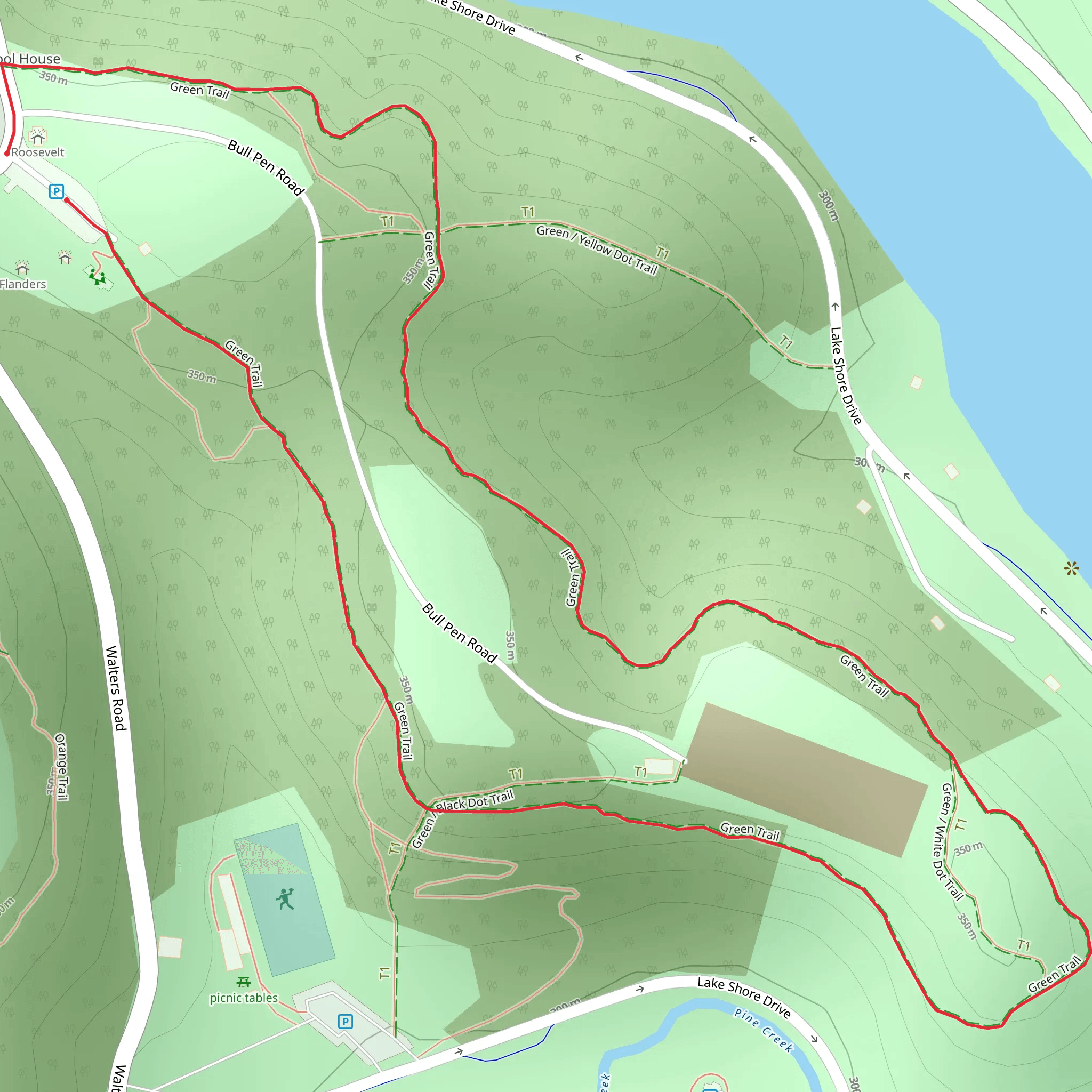 North Park Loop mobile static map