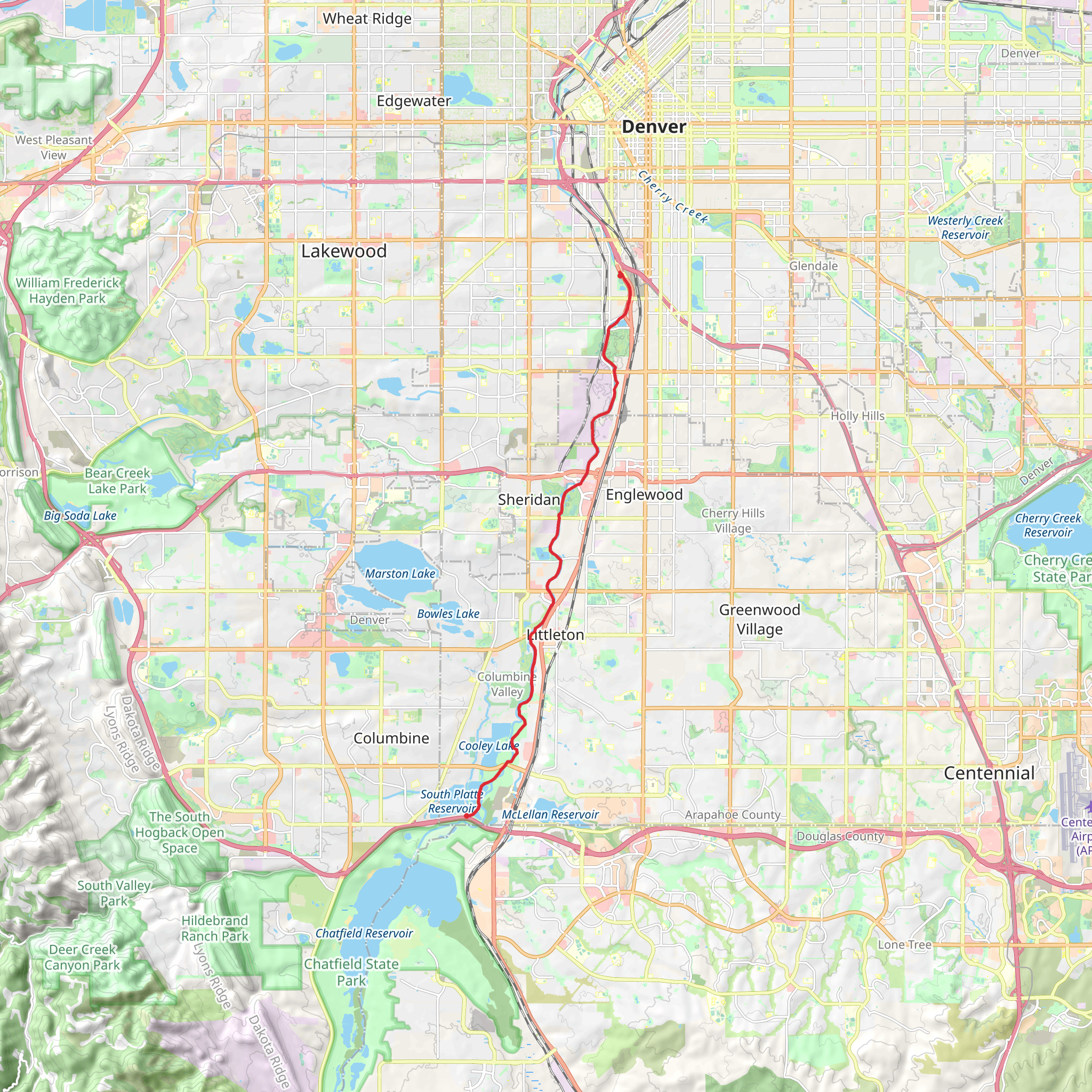 Platte River - Mary Carter Greenway Trail mobile static map