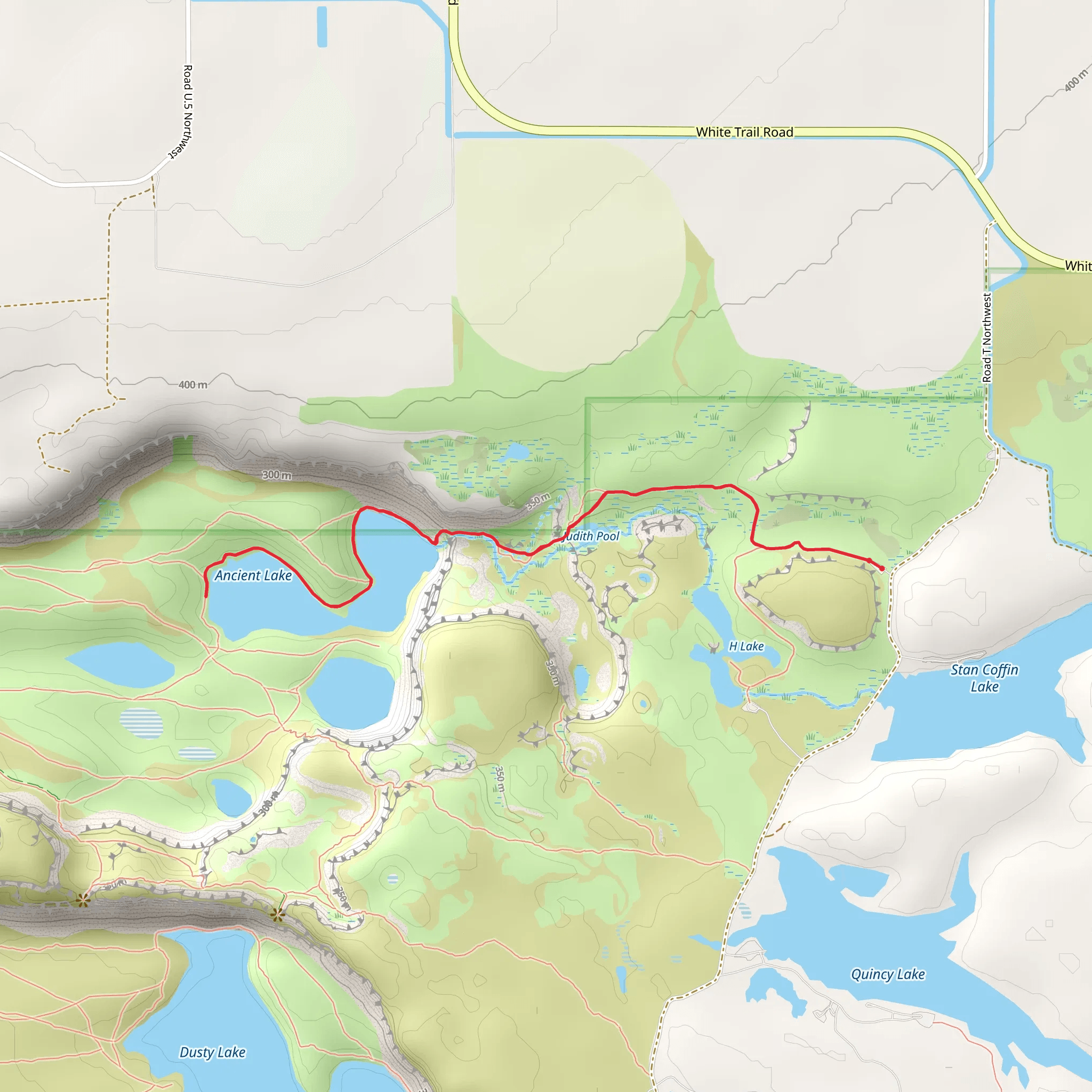 Ancient Lake Trail mobile static map