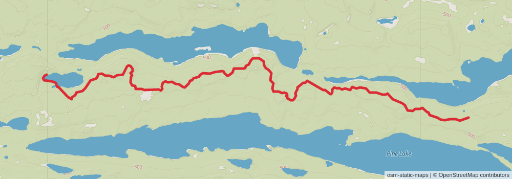 American Perimeter Trail - North Country Primary stage 167 Map