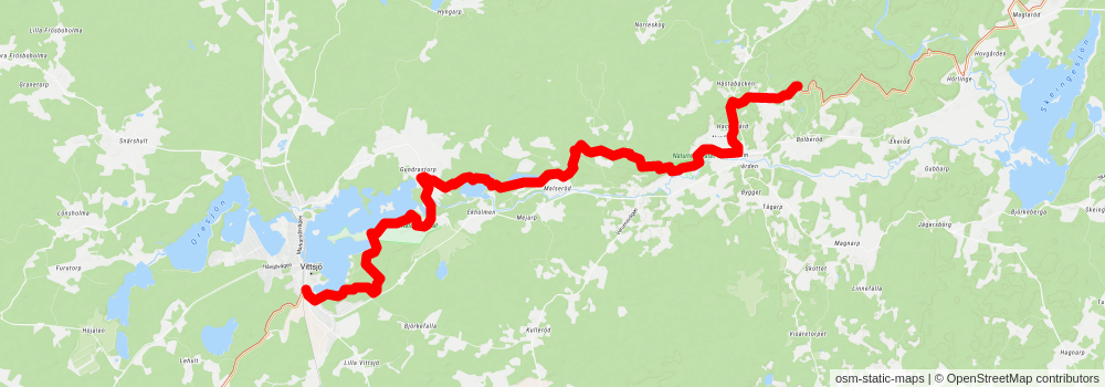 Skåneleden 1 stage 7 Map