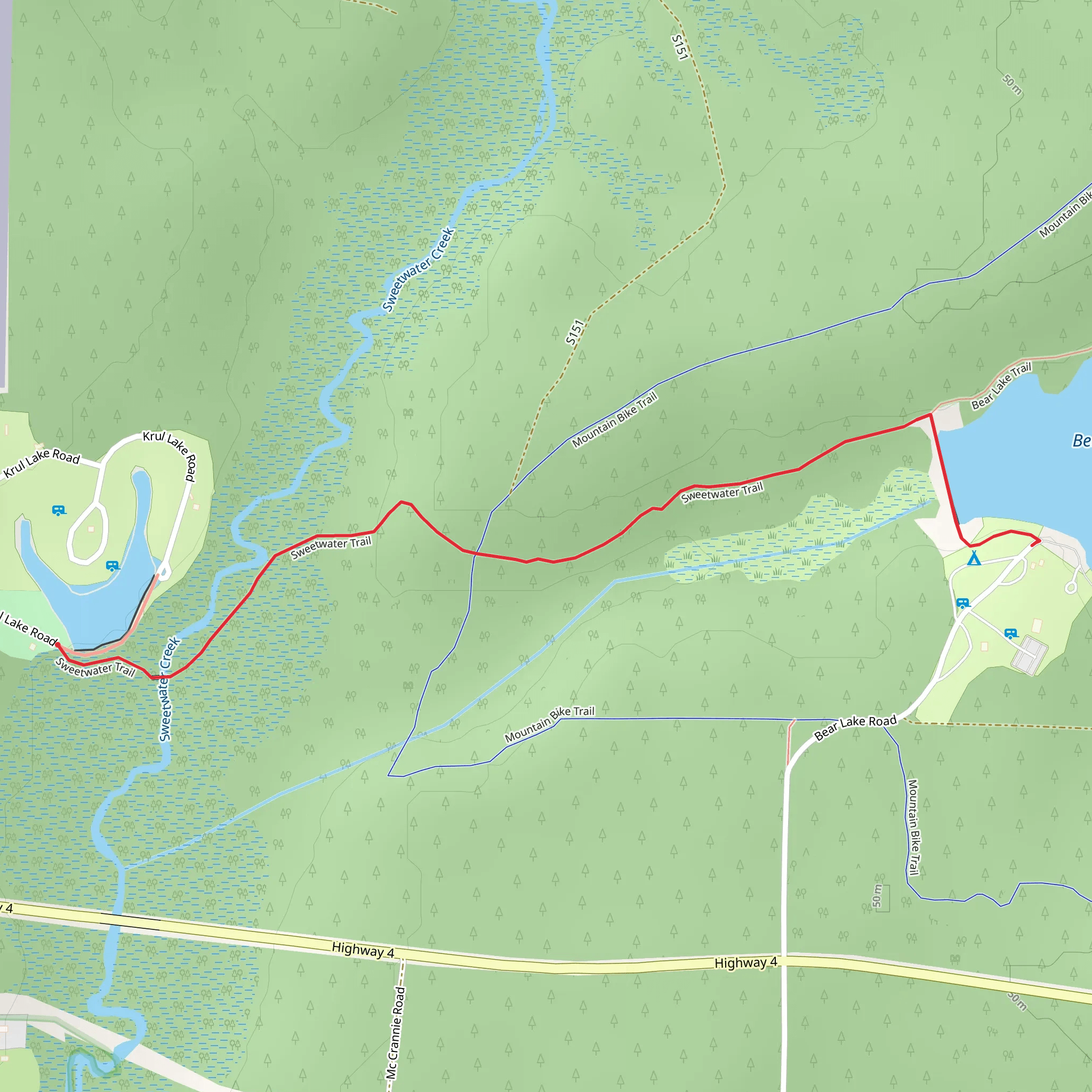 Sweetwater Trail mobile static map